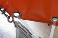 PVC-Segel f&uuml;r Sonnenschutz, Wandhalter mit Edelstahlplatte f&uuml;r die Ecke