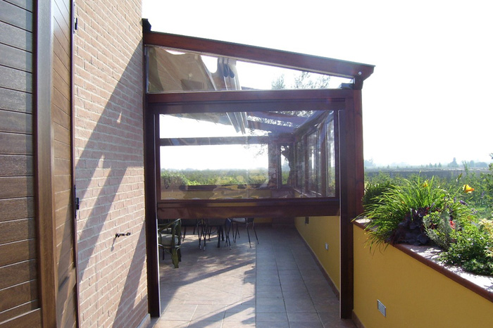 Intenda Cristall Rollvorhang für Balkon