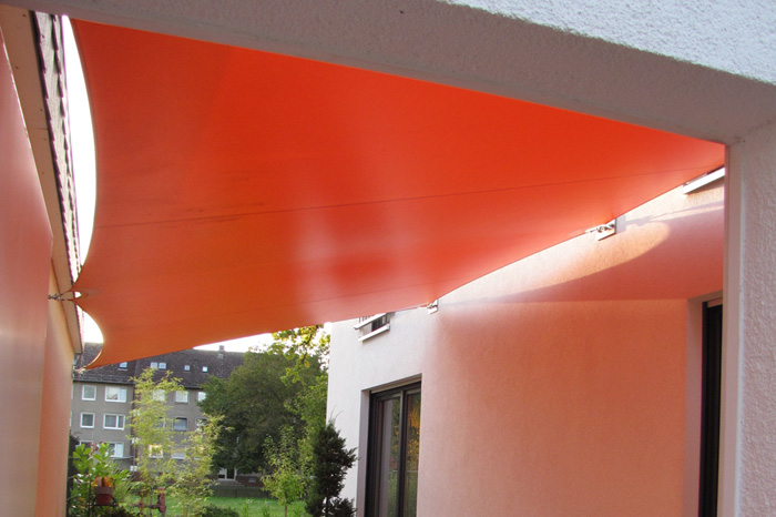 Sonnensegel aus PVC Planenstoff