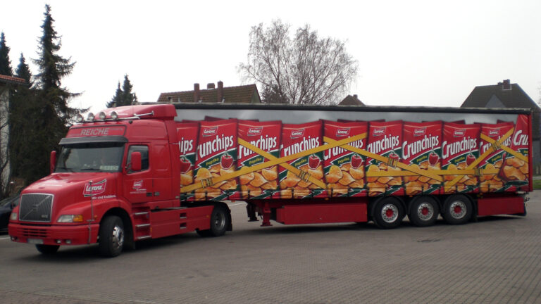 Beschriftung Crunchips Truck