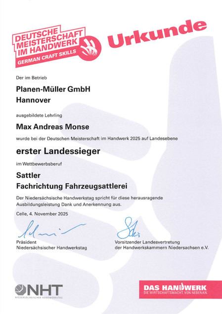 Urkunde Max Sattler preview